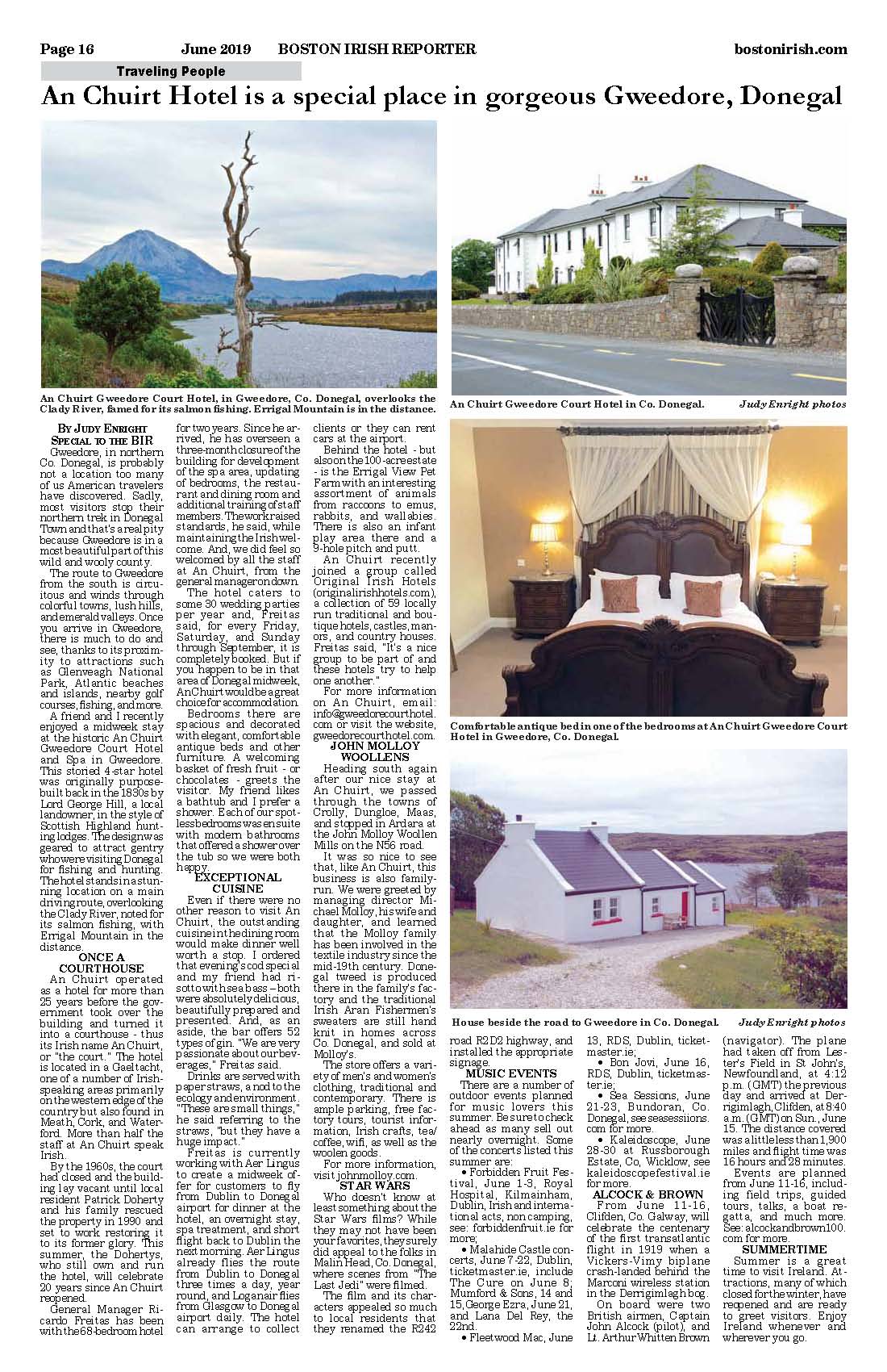 An Chuirt Hotel is a special place in gorgeous Gweedore Donegal